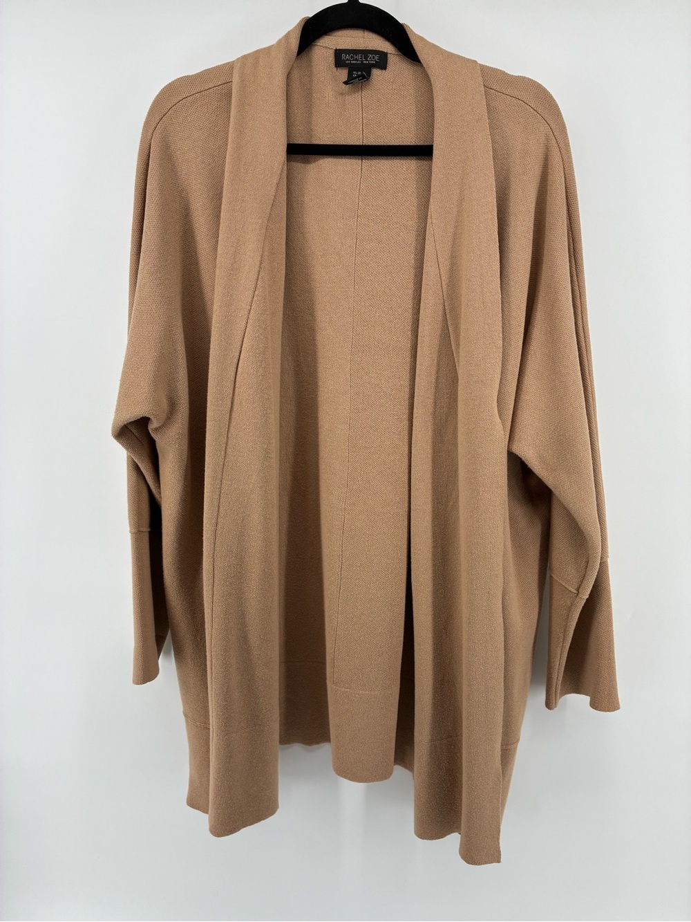Rachel Zoe Women's Open-Front Camel Sweater Cardigan